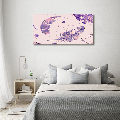 Foto en metacrilato horizontal plumas