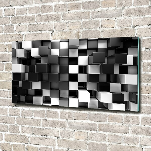 Cuadro metacrilato horizontal Abstracción cúbica