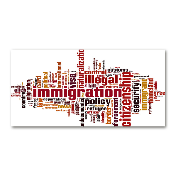 Pintura en acrílico horizontal Inmigración