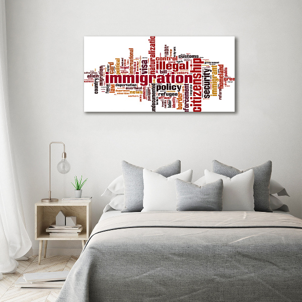 Pintura en acrílico horizontal Inmigración