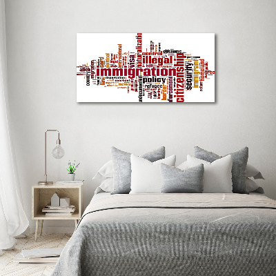 Pintura en acrílico horizontal Inmigración