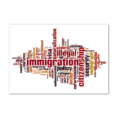 Pintura en acrílico horizontal Inmigración