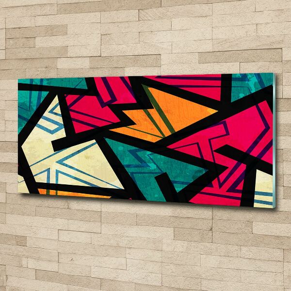 Cuadro acrílico horizontal Fondo geométrico