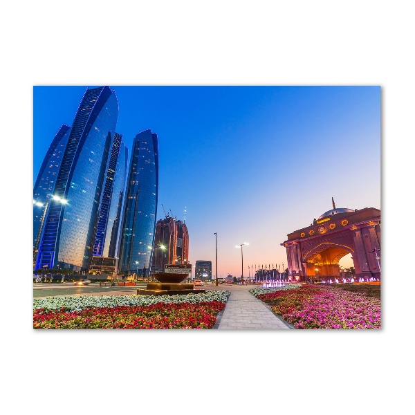 Cuadro acrílico horizontal Calles de Abu Dabi