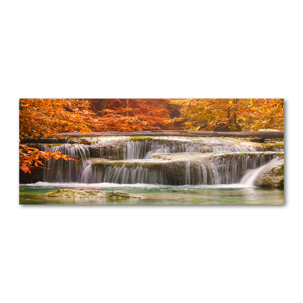 Cuadro metacrilato horizontal Cascada en otoño