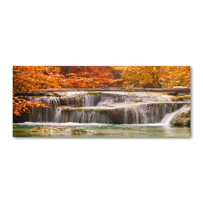 Cuadro metacrilato horizontal Cascada en otoño