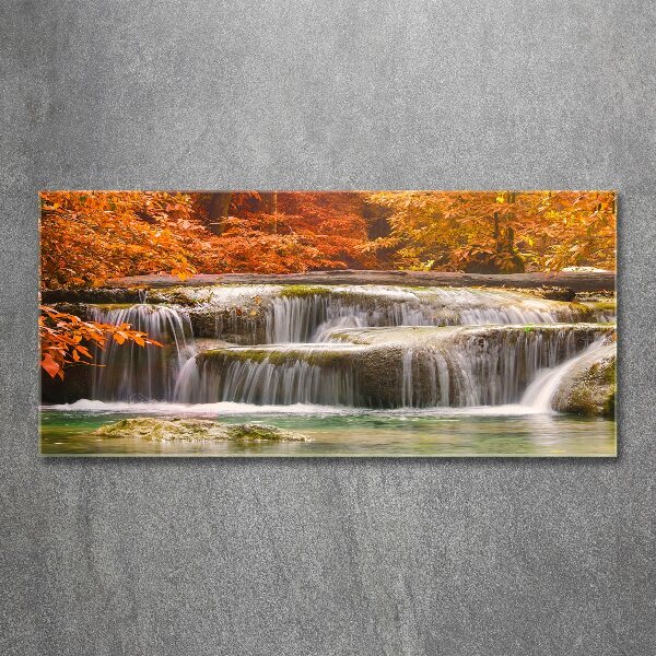 Cuadro metacrilato horizontal Cascada en otoño