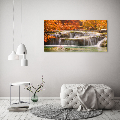 Cuadro metacrilato horizontal Cascada en otoño
