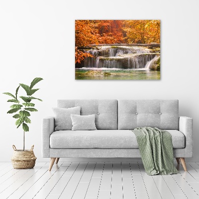 Cuadro metacrilato horizontal Cascada en otoño