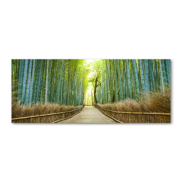 Cuadro acrílico horizontal bosque de bambú