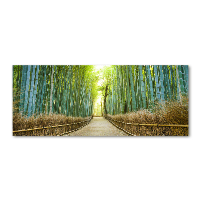 Cuadro acrílico horizontal bosque de bambú