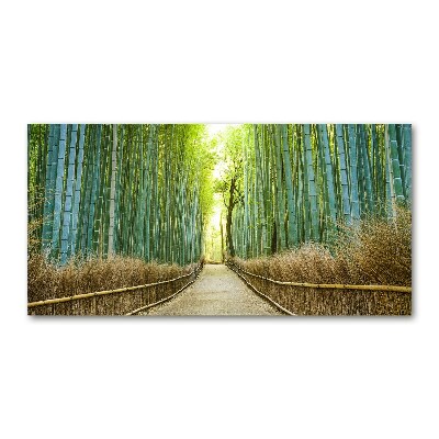 Cuadro acrílico horizontal bosque de bambú