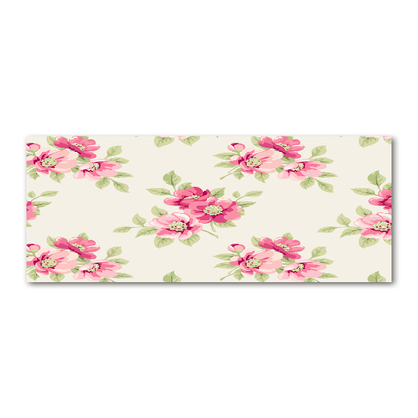 Foto en metacrilato horizontal Patrón floral