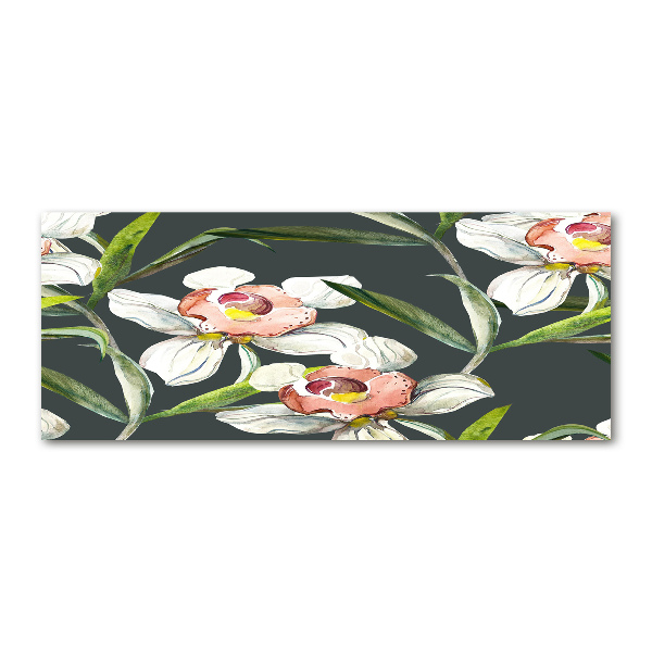 Cuadro acrílico horizontal Patrón floral