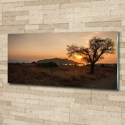 Cuadro acrílico horizontal Atardecer