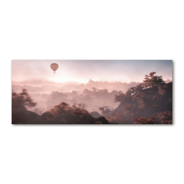 Cuadro acrílico horizontal Globo sobre el bosque
