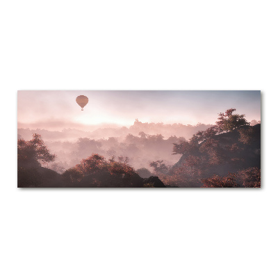 Cuadro acrílico horizontal Globo sobre el bosque