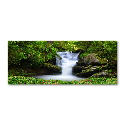 Cuadro metacrilato horizontal Cascada en el bosque