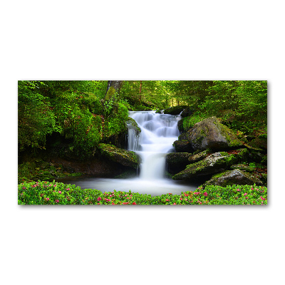 Cuadro metacrilato horizontal Cascada en el bosque