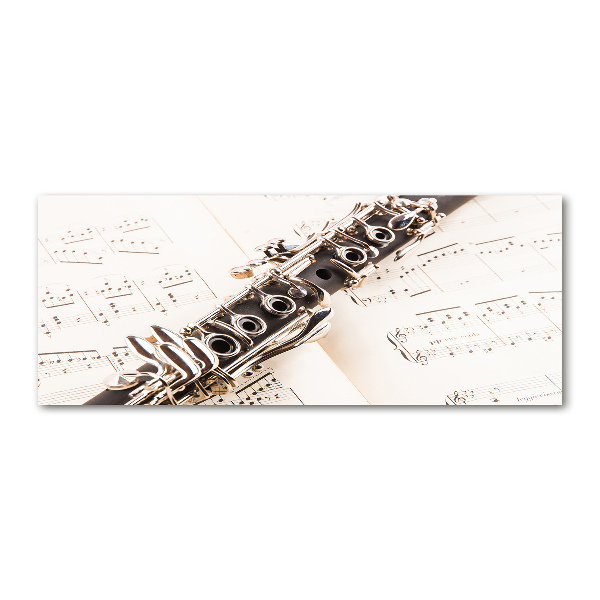Cuadro metacrilato horizontal Clarinete