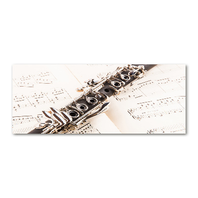 Cuadro metacrilato horizontal Clarinete