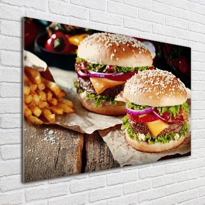 Cuadro metacrilato horizontal Hamburguesas