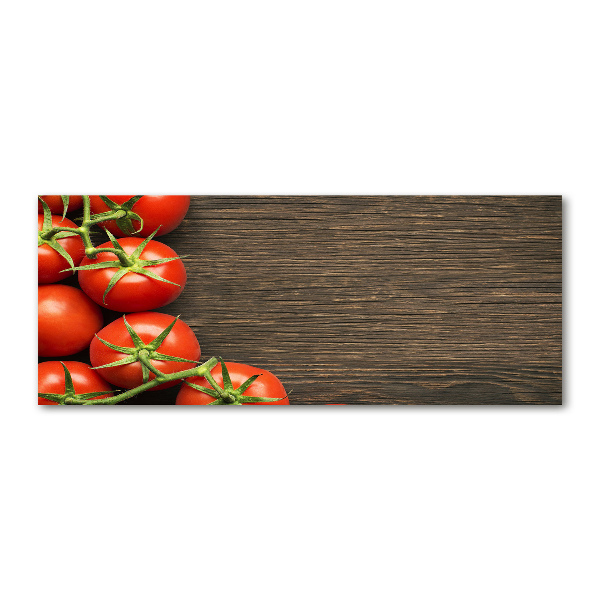 Foto en metacrilato horizontal Tomates en madera