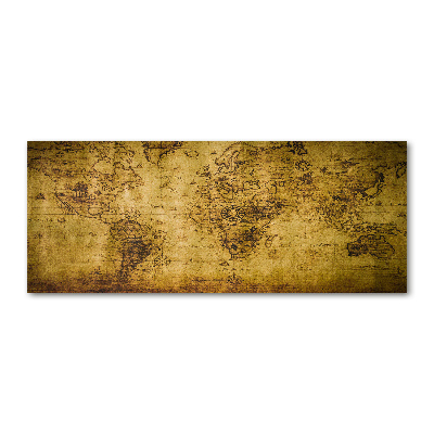 Foto en metacrilato horizontal Mapa del viejo mundo