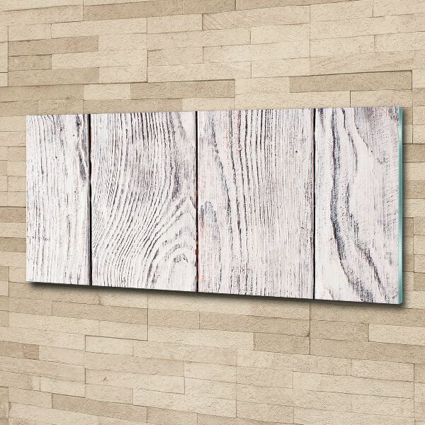 Cuadro metacrilato horizontal pared de madera