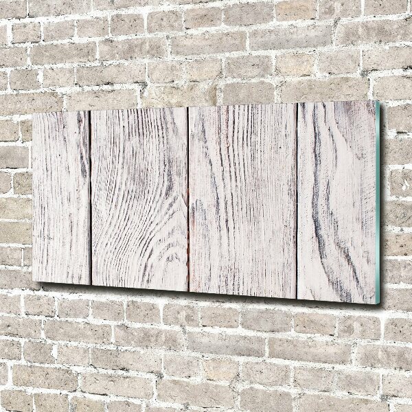 Cuadro metacrilato horizontal pared de madera