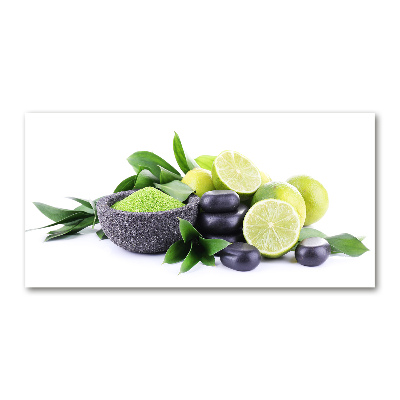 Pintura en acrílico horizontal Limas y piedras