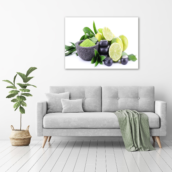 Pintura en acrílico horizontal Limas y piedras