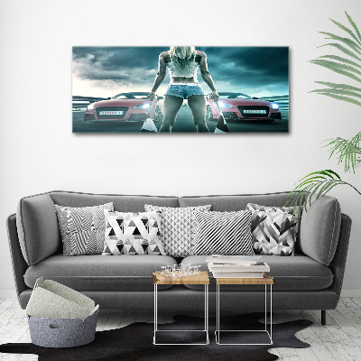 Cuadro metacrilato horizontal El inicio de la carrera