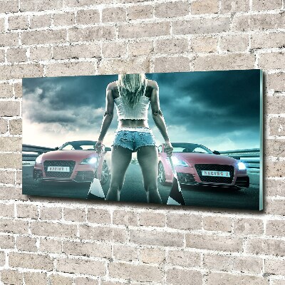 Cuadro metacrilato horizontal El inicio de la carrera