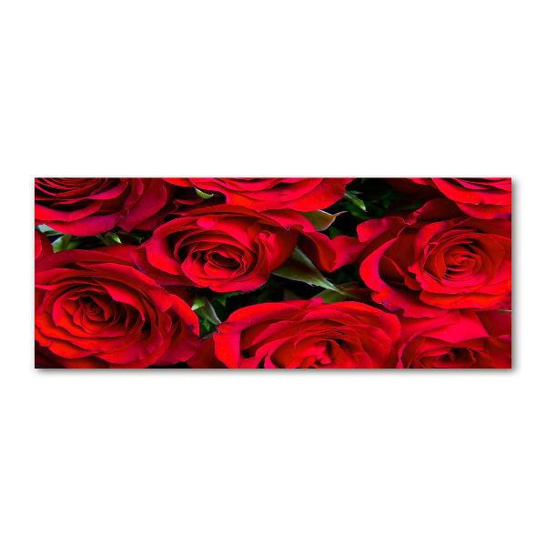 Foto en metacrilato horizontal rosas rojas