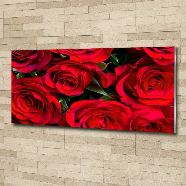 Foto en metacrilato horizontal rosas rojas