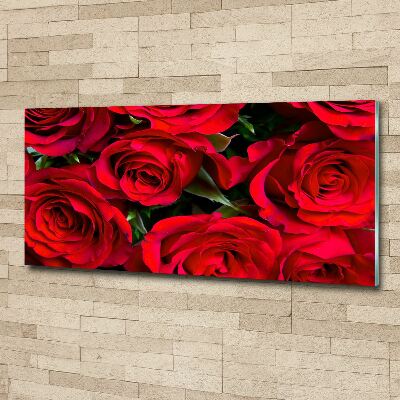 Foto en metacrilato horizontal rosas rojas