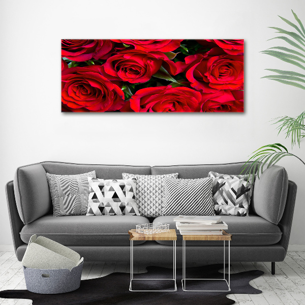 Foto en metacrilato horizontal rosas rojas