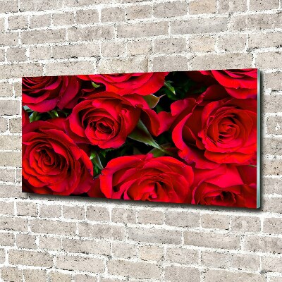 Foto en metacrilato horizontal rosas rojas