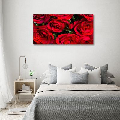 Foto en metacrilato horizontal rosas rojas