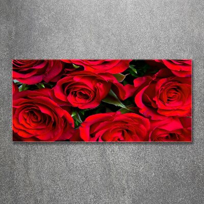 Foto en metacrilato horizontal rosas rojas