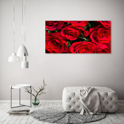 Foto en metacrilato horizontal rosas rojas