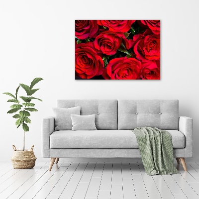 Foto en metacrilato horizontal rosas rojas
