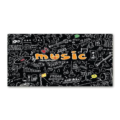Cuadro acrílico horizontal Símbolos musicales