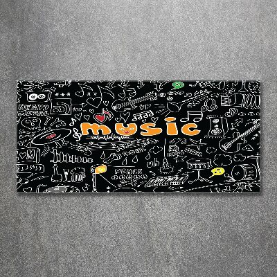 Cuadro acrílico horizontal Símbolos musicales