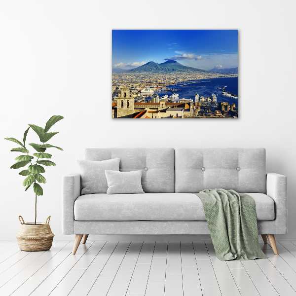 Pintura en acrílico horizontal Nápoles Italia
