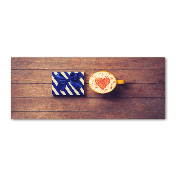 Cuadro acrílico horizontal Café y un regalo