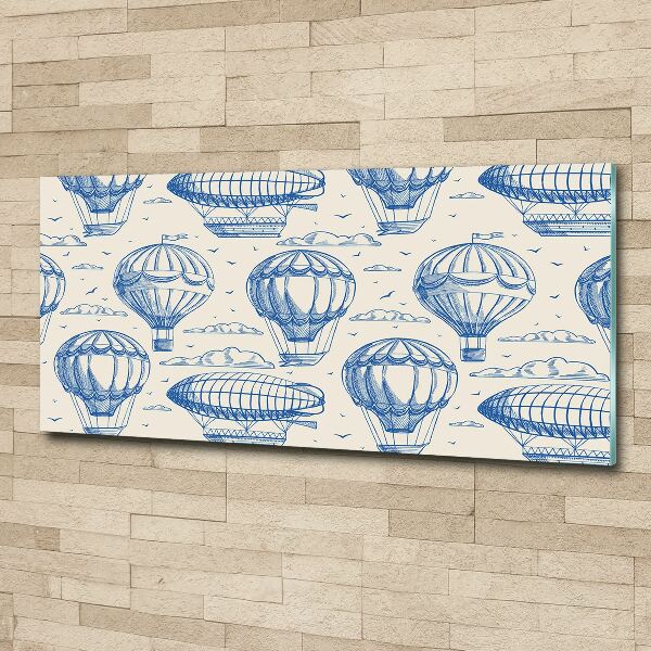 Cuadro metacrilato horizontal Globos y dirigibles