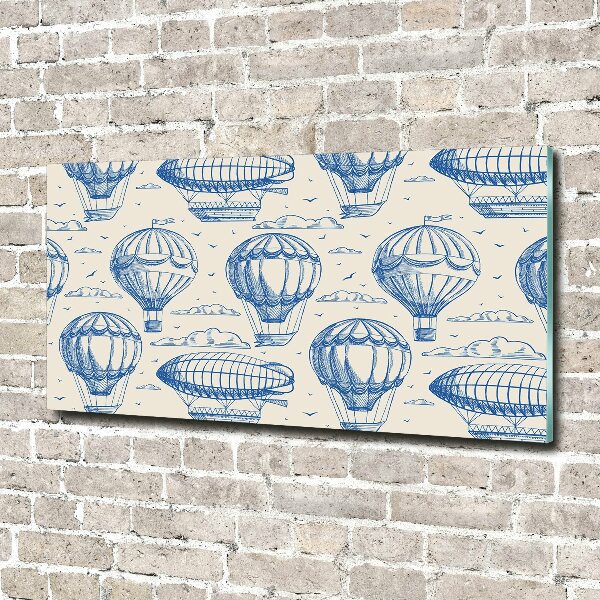 Cuadro metacrilato horizontal Globos y dirigibles