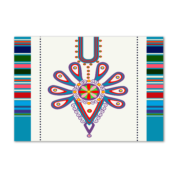 Cuadro metacrilato horizontal Patrón popular polaco